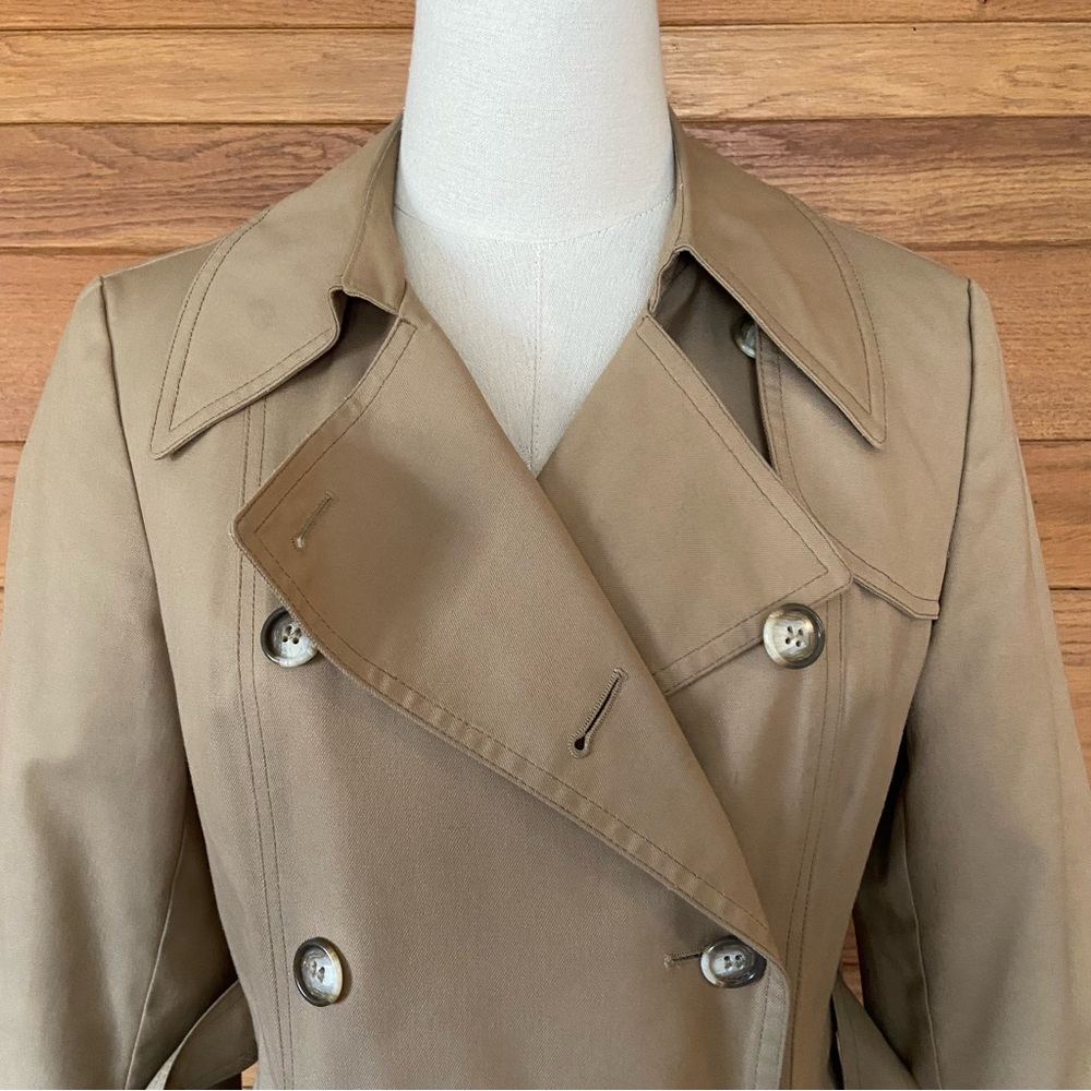 Vintage 70s London Fog Maincoats faux fur lined trench coat - Picture 2 of 7